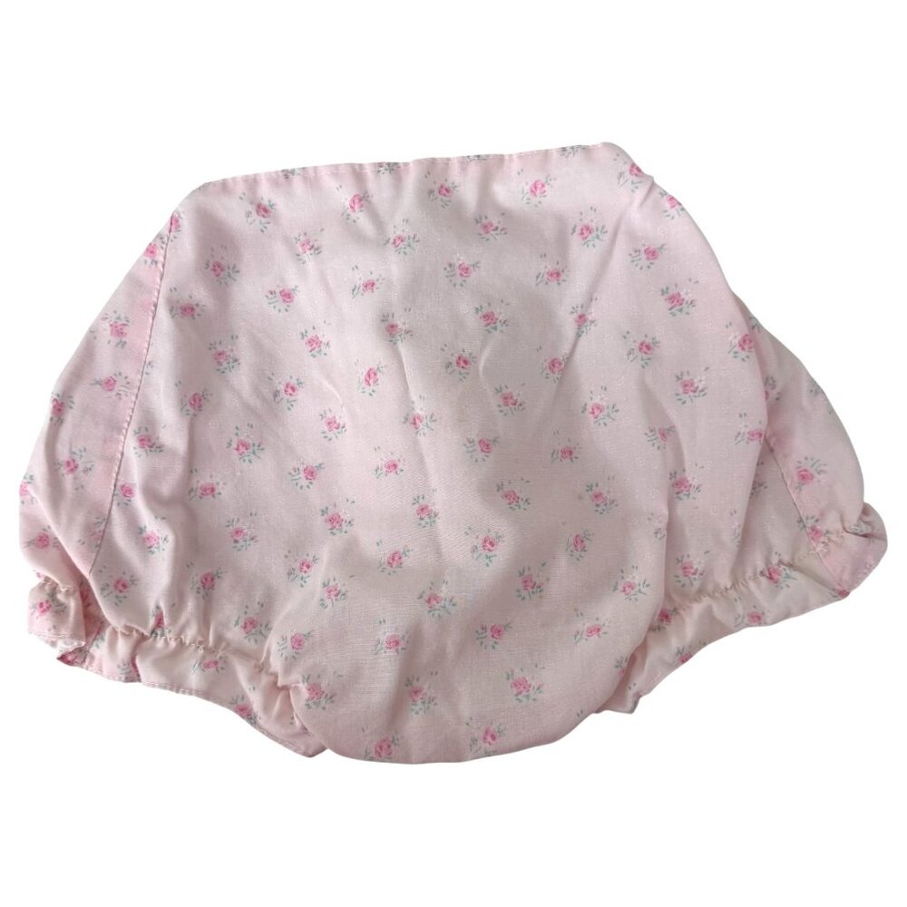 VTG Sears Baby Girls Infant Toddler Dress 24 Months Pink & White Floral Bloomers - Picture 12 of 14